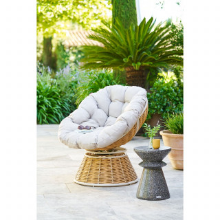 Table d'appoint de jardin ronde effet terrazzo ALTURIO