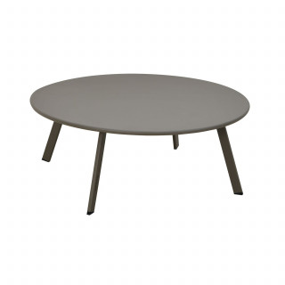 Table basse de jardin ronde SAONA - Diam. 90 cm - Café