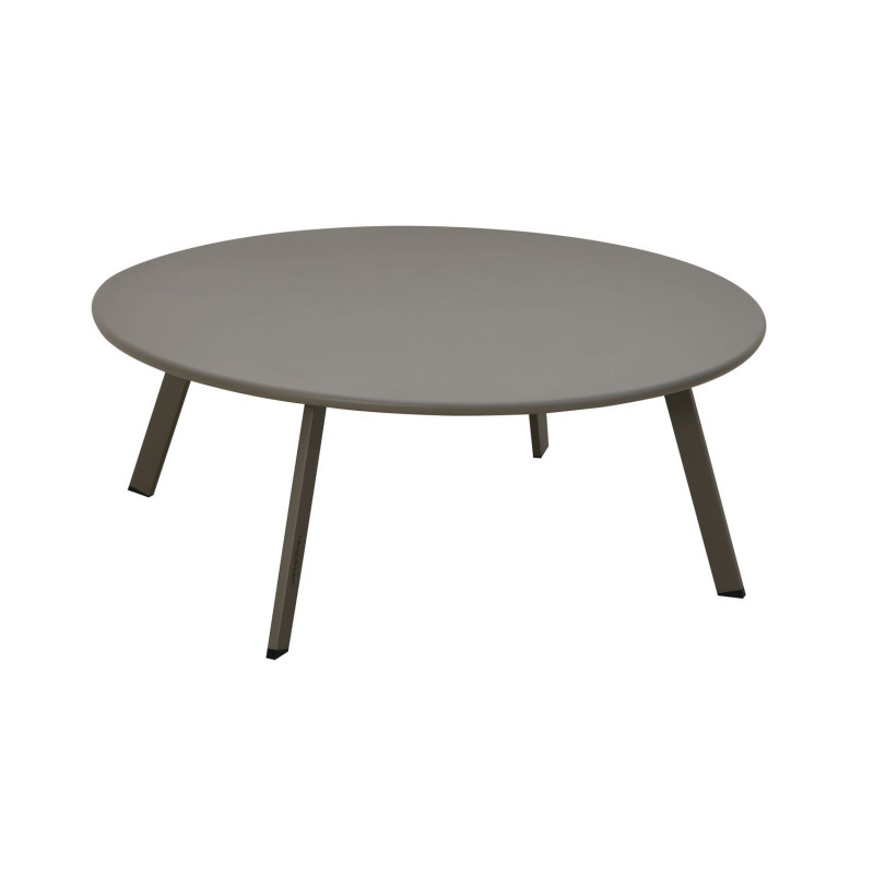 Table basse de jardin ronde SAONA - Diam. 90 cm - Café