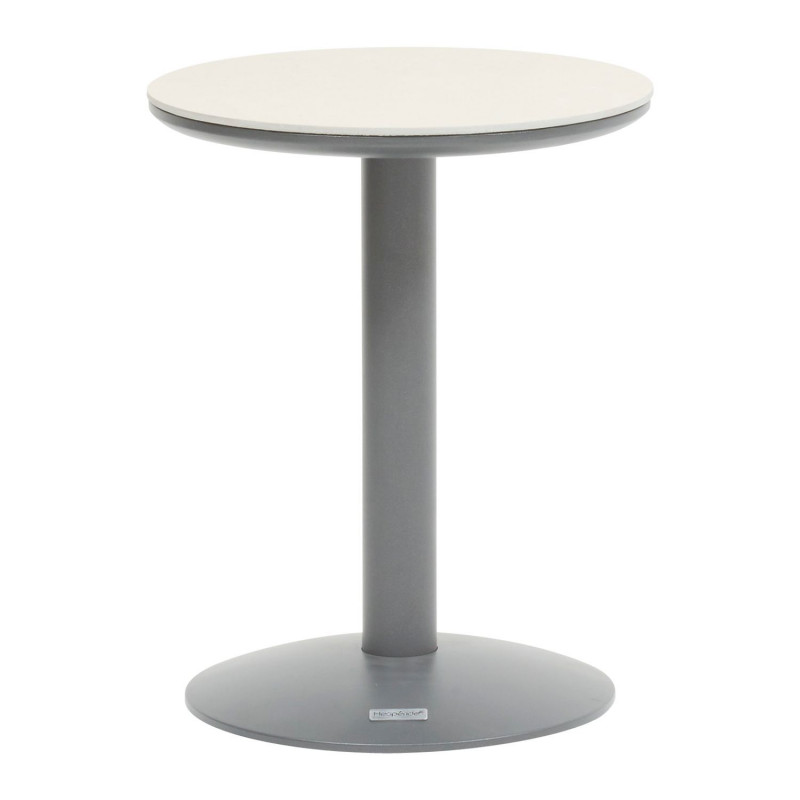 Table d'appoint de jardin ronde SOLETIA - Graphite