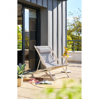 Table d'appoint de jardin ronde SOLETIA - Argile