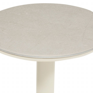Table d'appoint de jardin ronde SOLETIA - Argile