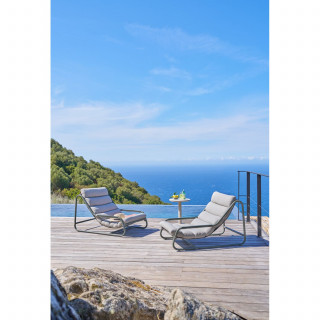 Table d'appoint de jardin ronde SOLETIA - Argile