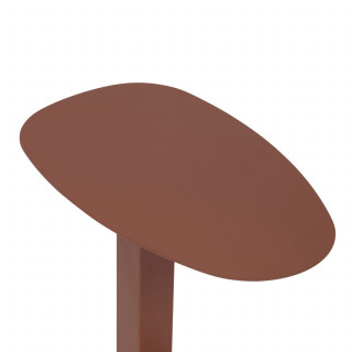 Table de jardin d'appoint en aluminium VENUZIA - Acajou