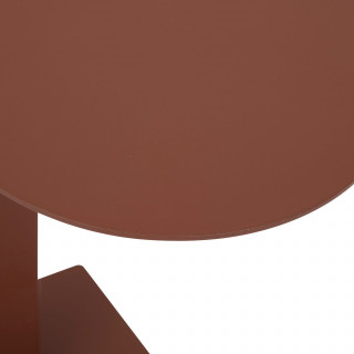 Table de jardin d'appoint en aluminium VENUZIA - Acajou