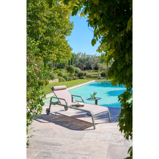 Table de jardin d'appoint en aluminium VENUZIA - Laurier