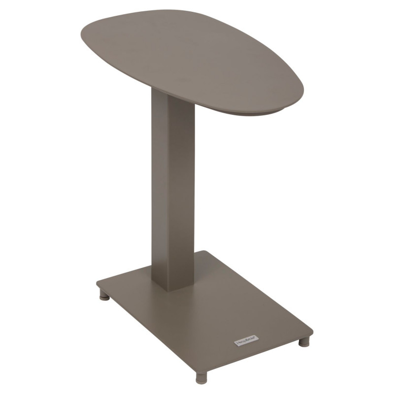 Table de jardin d'appoint en aluminium VENUZIA - Café