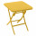 Table basse pliante carrée 2 places GREENSBORO - Moutarde