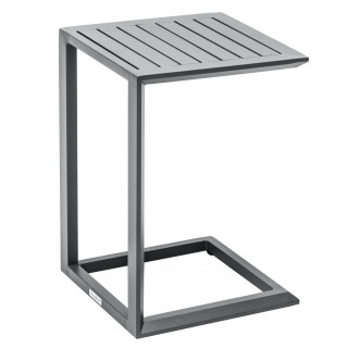Table d'appoint de jardin carrée EVASION - Graphite