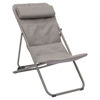 Chilienne de jardin pliante MIRAEL - Noisette et café