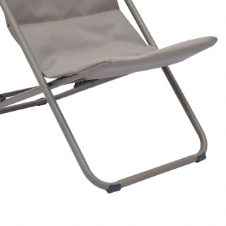 Chilienne de jardin pliante MIRAEL - Noisette et café