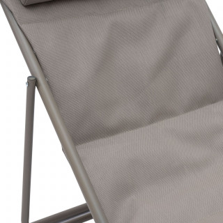 Chilienne de jardin pliante MIRAEL - Noisette et café