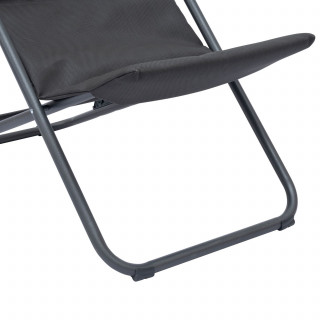 Chilienne de jardin pliante MIRAEL - Anthracite