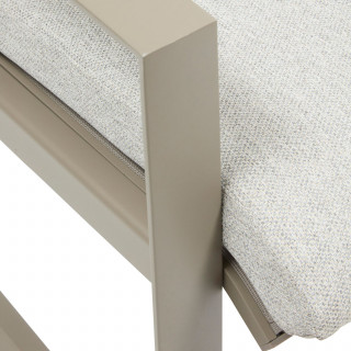 Fauteuil de jardin en aluminium BOREANE - Café