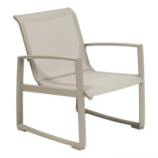 Fauteuil de jardin en aluminium BOREANE - Café