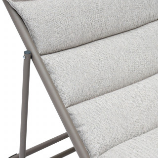 Chilienne de jardin pliante NILLIA - Noisette et café