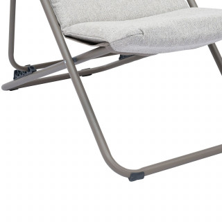 Chilienne de jardin pliante NILLIA - Noisette et café