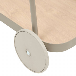 Desserte de jardin à roulettes en aluminium EASINESS - Café