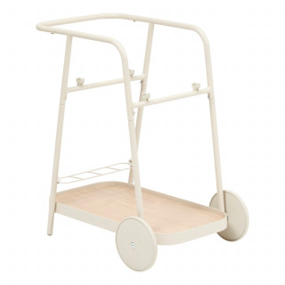 Desserte de jardin à roulettes en aluminium EASINESS - Argile