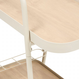 Desserte de jardin à roulettes en aluminium EASINESS - Argile