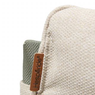 Fauteuil de jardin en aluminium avec repose-pieds LAMBINIO - Laurier