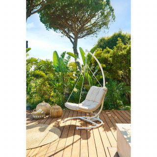 Fauteuil loveuse suspendu DILMAU - Argile