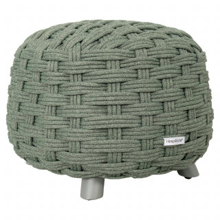 Pouf de jardin tressé rond OBBAE - Laurier