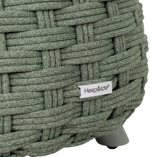 Pouf de jardin tressé rond OBBAE - Laurier