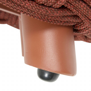 Pouf de jardin tressé rond OBBAE - Acajou