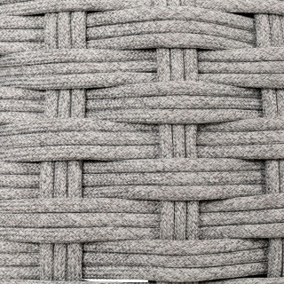 Pouf de jardin tressé rond OBBAE - Graphite