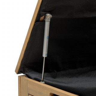 Coffre rangement de jardin en acacia LODGIA - 165 L - Marron