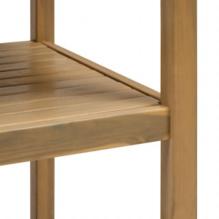 Cuisine d'extérieur en acacia et aluminium 2 niveaux MAGMA - Marron