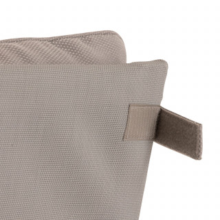 Fauteuil de jardin en aluminium avec repose-pieds LAMBINIO - Blanc