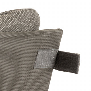 Fauteuil de jardin en aluminium avec repose-pieds LAMBINIO - Graphite