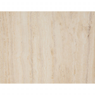 Table d'appoint ronde plateau effet travertin et pieds bois naturel – LIMA