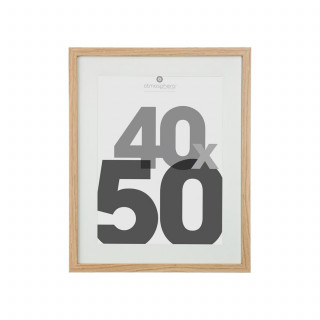 Lot de 2 cadres photo EVA - 40 x 50 cm - Naturel