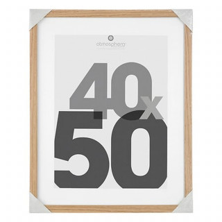 Lot de 2 cadres photo EVA - 40 x 50 cm - Naturel