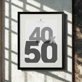 Lot de 2 cadres photo EVA - 40 x 50 cm - Noir