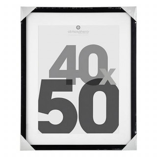 Lot de 2 cadres photo EVA - 40 x 50 cm - Noir