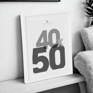 Lot de 2 cadres photo EVA - 40 x 50 cm - Blanc