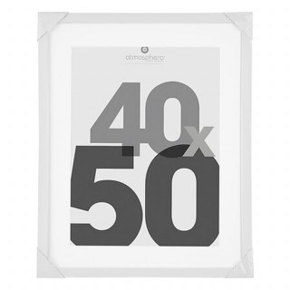 Lot de 2 cadres photo EVA - 40 x 50 cm - Blanc