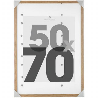 Lot de 2 cadres photo EVA - 50 x 70 cm - Beige