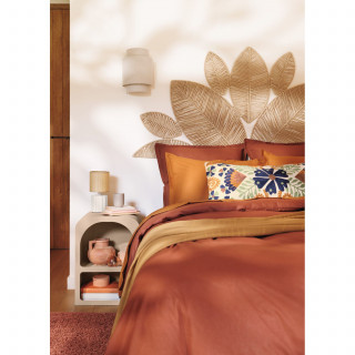 Table de chevet 2 niches SOLEYA - Beige