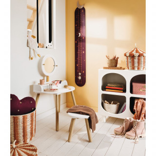 Coiffeuse avec tabouret enfant BELLA - Blanc