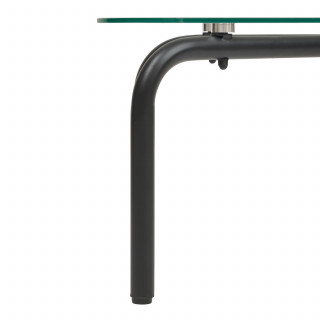 Table basse en verre HECATE - Noir