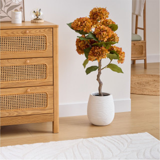 Fleurs d'hortensia artificielles MIKA - Orange