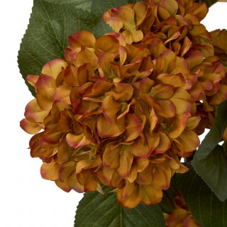 Fleurs d'hortensia artificielles MIKA - Orange