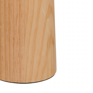 Lampe champignon en bois et acier POLA - Beige