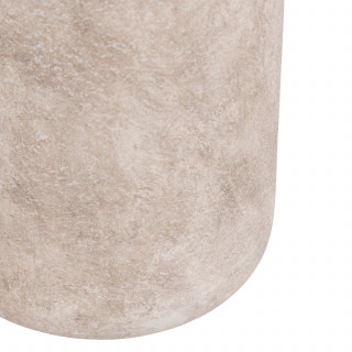 Lampadaire cylindrique effet travertin ERIN - Gris