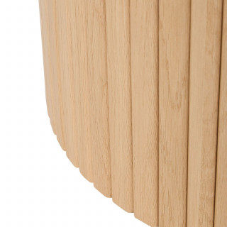 Table basse avec plateau effet marbre HOMELYA - Blanc